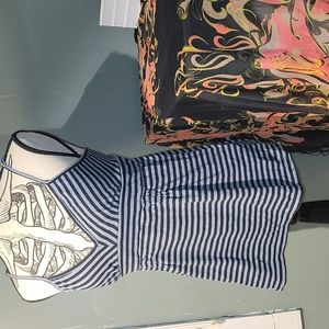 Roxy tank blue & black stripes